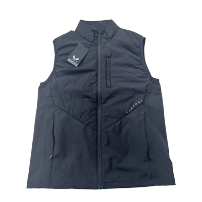 Castore Hybrid Lightweight Vest Full Zip Gilet, schwarz, NEU