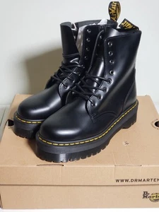 Dr. Martens Jadon Boot Black Smooth Leather Combat Platforms US M 9/W 10 - Picture 1 of 18