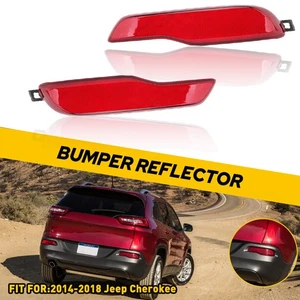 Reflector Light Rear Bumper Left+Right Side Lamp For 2014-2018 Jeep Cherokee - Picture 1 of 12