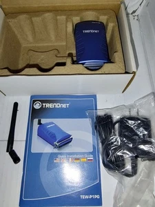 Trendnet 1-port Wireless G Parallel Print Server Model TEW-P1PG - Afbeelding 1 van 5