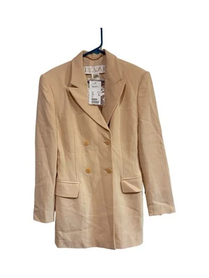 Blazer Escada by Margaretha Ley Doble Pecho Crema Lana y Seda Foto 1 de 4