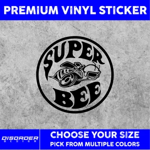 DODGE SUPER BEE [VINYL STICKER]-for Car/Truck WINDOW-LAPTP-FOLDR-U PCK COLOR/SZE - Bild 1 von 6