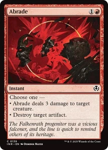 MTG (x4) Abrade (x4) Playset (Innistrad Remastered C#139) NM/LP - Picture 1 of 1