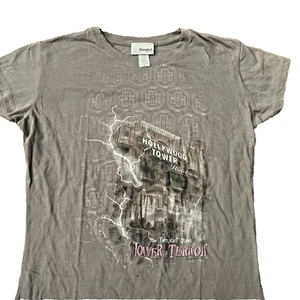 Camicia donna Disney vintage XL Hollywood Studios Torre del Terrore zona crepuscolare - Foto 1 di 7