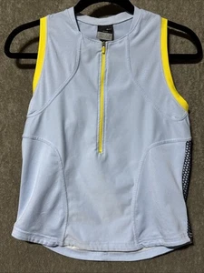 Nike ärmelloses Fahrrad Radshirt Trikot himmelblau/gelb Damen Größe M - Bild 1 von 12
