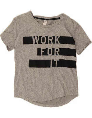 Camiseta Top NEW BALANCE Mujer Gráfica UK 6 XS Gris Algodón NJ20 Foto 1 de 3