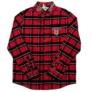 Cakeworthy Harry Potter Flannel Shirt Mens Size M Long Sleeve Gryffindor Red NWT - Picture 1 of 5