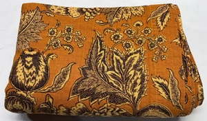 Mantel Zina Vasi Floral Algodón 70" x 108" Marrón Dorado Naranja - Imagen 1 de 6