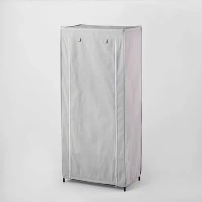 30" Double Rod Fabric Covered Wardrobe - Brightroom - Image 1 of 4