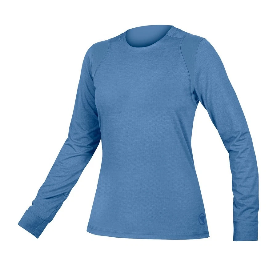 maglia a maniche lunghe singletrack l/s jersey donna bluesteel Endura ciclismo - Immagine 1 di 1