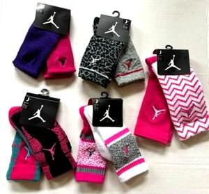 Air Jordan Basketball Socks (2 Pairs) Kids Youth - Picture 1 of 6