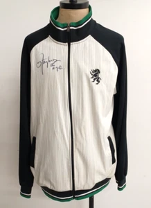 HOF Lawrence Taylor Signed Vintage Ecko Unltd. XL Track Jacket~White/Black/Green - Picture 1 of 14