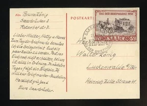 SAARLAND Nr.291 IBASA FDC-SONDERKARTE ESST SAARBRÜCKEN 23.4.1950 (964142) - Bild 1 von 2