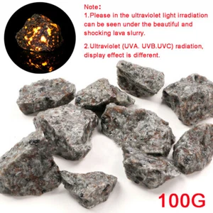 100g Natural Raw Rough Yooperlite Flame Fire Stone Mineral Crystal Reiki Healing - Picture 1 of 10