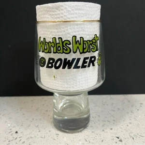 Vintage 70s “World’s Worst Bowler” Beer Mug - Bowling Gag Gift - Collectible - Bild 1 von 9