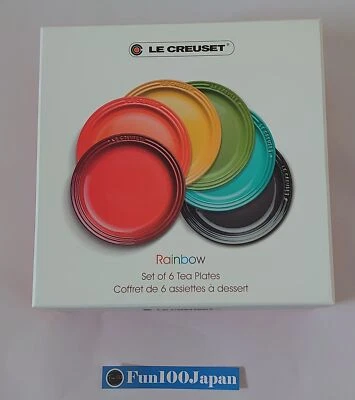 Le Creuset Round Plate Dish 18cm 7.5in Rainbow 6 Color Set Heatproof microwave - Image 1 of 4
