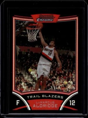 Refractores cromados Bowman 2008-09 #84 LaMarcus Aldridge/499 Trailblazers casi nuevo-como nuevo Foto 1 de 2