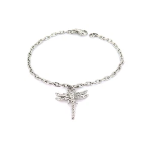 Tiffany & Co. Platinum & Diamond Dragonfly Bracelet 18cm 9.3g - Picture 1 of 9