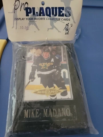 Dallas Stars Mike Madano NHL Pro Plaque Hockey Card Wood Frame New Cover