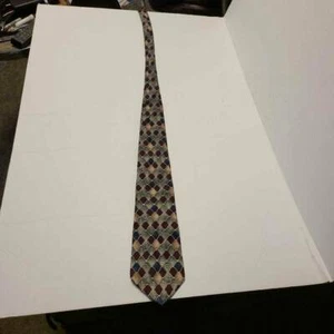 Alexander Lloyd Herren Krawatte Mehrfarbig Weinrot Blau Geometrisch Krawatte Karriere - Bild 1 von 6