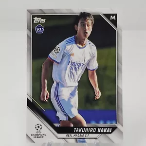 2021-22 Topps UEFA Champions League Rookie RC #64 Takuhiro Nakai Real Madrid CF - Imagen 1 de 2