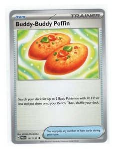 Pokemon Prismatic Evolutions Buddy-Buddy Poffin 101/131 - Imagen 1 de 1