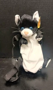 Kinder Plüsch Kätzchen Katze Wasserflaschenhalter mit verstellbarem Schultergurt Brandneu mit Etikett - Bild 1 von 5