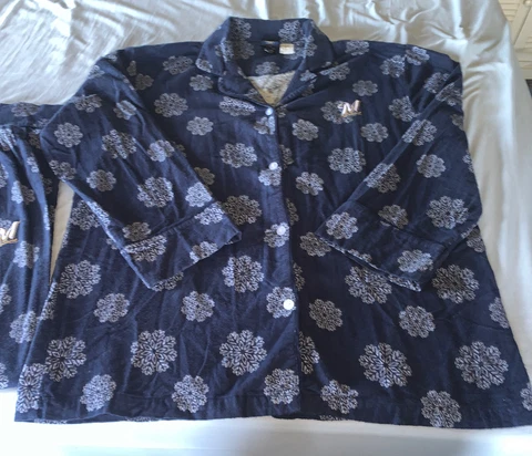 Milwaukee Brewers  Adult Two Piece Pajamas Size XL  100 Percent Cotton Cover