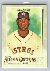2020 Allen and Ginter Yordan Alvarez ROOKIE CARD #118 - Houston Astros