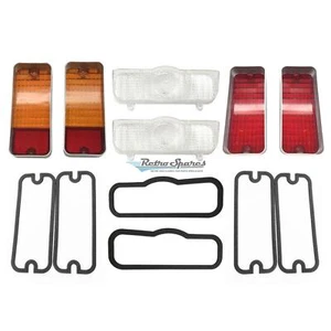 HOLDEN HQ FRONT & REAR INDICATOR & STOP LENSES & GASKETS (CLEAR F - Picture 1 of 1