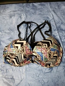 Victoria's Secret sehr sexy leicht gefütterter Plunge-BH Größe Frontschnalle 34C - Bild 1 von 12