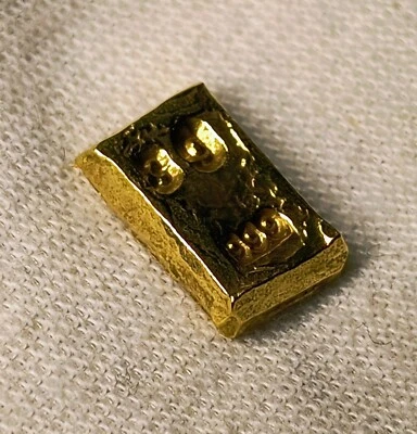 3 Gram Solid 24ct Gold Bar 999.9 Pure Fine Bullion AU Nugget Stamped '999' '3G' - Image 1 of 4