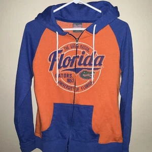 Florida Gators Full Zip Fleece Hoodie Knights Apparel Size Medium 8/10 Football - Picture 1 of 11