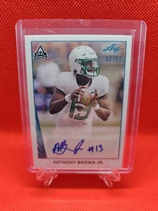 2021 ANTHONY BROWN Jr. Baltimore Ravens LIGHT BLUE ROOKIE auto #/50 - Picture 1 of 2
