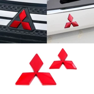 Cubierta emblema logotipo delantero + trasero rojo para Mitsubishi Outlander 2016-2021 - Imagen 1 de 7