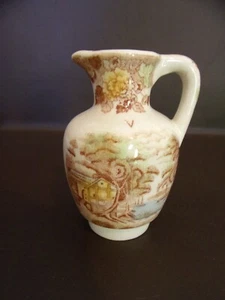 Small Vintage Ceramic Transferware Pitcher/Creamer - Picture 1 of 8