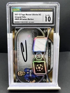2021 Topps Museum Collection UCL Soccer Lautaro Martinez Patch AUTO /250 CSG10! - Picture 1 of 2
