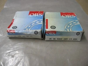 Neu im Karton 2 STCK. ORS 6006 2RS C3 RILLENKUGELLAGER 30 ID X 55 OD X 13 MM B P9467 - Bild 1 von 3
