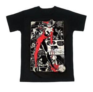 Camiseta DC Comics Harley Quinn Estándar Negra Adulto Estilo Cómic - Imagen 1 de 1