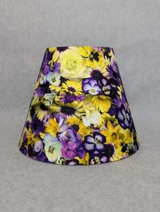 Yellow And Purple Flowers Lamp Shade - Picture 1 of 6
