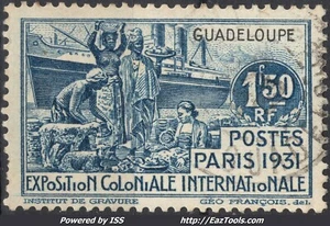 GUADELOUPE EXPO COLONIALE DE PARIS 1931 N° 126 AVEC OBLITERATION - Picture 1 of 2