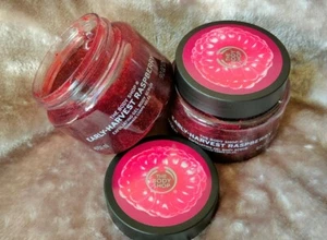 The Body Shop EARLY HARVEST RASPBERRY body scrub 250ml RARE New DISCONTINUED - Picture 1 of 12