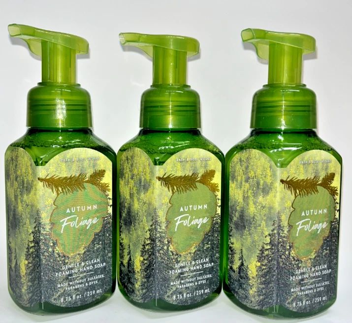 3 Autumn Foliage Gentle & Clean Foaming Hand Soap Bath & Body WORKS 8.75 fl oz - Image 1 of 1