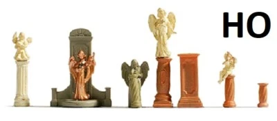 HO Scale - Gravestones & Statues (7 Pieces), NOC-14872 - Image 1 of 2