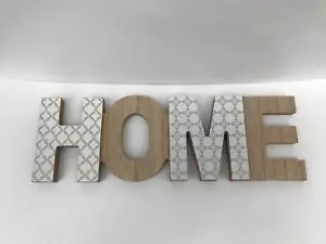 1x Deko Home Holz Schriftzug Buchstaben Dekoaufsteller Figur Neu B-Ware - Bild 1 von 2