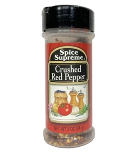 Spice Supreme CRUSHED RED PEPPER Food Kitchen Seasonings Herbs Spices 2oz 1-Pack - Picture 1 of 1