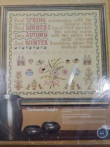 Kit de punto de cruz The Seasons Sampler Paragon Needlecraft kit sellado #0673 - Imagen 1 de 4