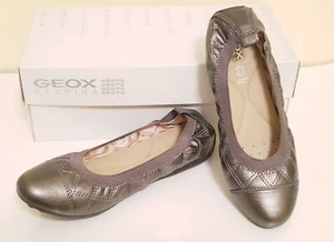 Geox Piuma Women's Ballet Flats GunMetal Size 5 - Picture 1 of 10