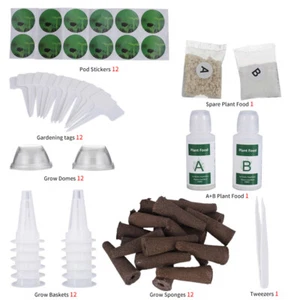 Plant Growth Lamp Set w/Hydroponic Sponge, Soil, Root Fixer & Thermal Cover - Picture 1 of 6