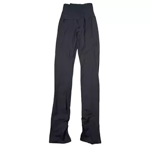 Lululemon Corsetry Tight Pant Dance Leggings Ruched Ankle Spilt Hem Black 4 - Picture 1 of 5